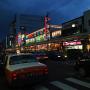 A taxi drives through Kyoto at night. Photo by JL, (c) ASC