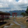The torii at Itsukushima Shrine Miyajima during low tide Hiroshima prefecture. Photo by JL, (c) ASC