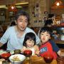 A family enjoys a meal at a local restaurant Tokyo. Photo by JL, (c) ASC