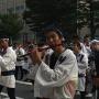A group of local musicians perform in the Aomori Nebuta Festival Aomori prefecture. Photo by JL, (c) ASC