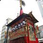 A danjiri portable shrine is pulled through a city at the Gion Festival in Kyoto. Photo by JL, (c) ASC
