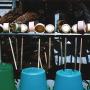 Drinking cups and cleaning buckets at Renshoji Temple in Kikuna Tokyo. Photo (c) KV, all rights reserved