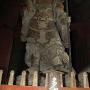 Statue of the guardian deity Tamonten Vaisravana at the Nandaimon gate of Todaiji Temple Nara prefecture. Photo by JL, (c) ASC